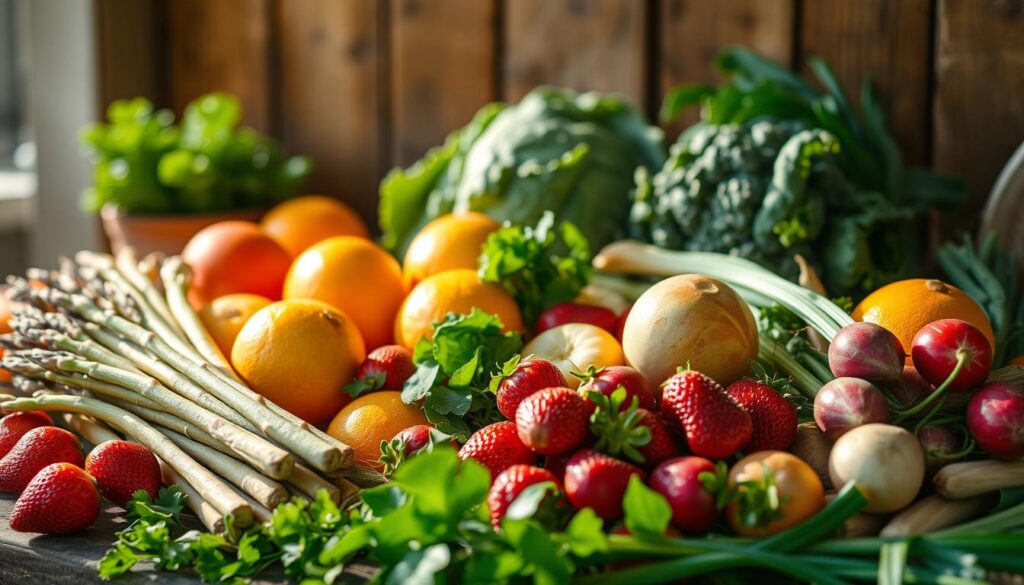 Frühling Obst und Gemüse Frühling Obst und Gemüse