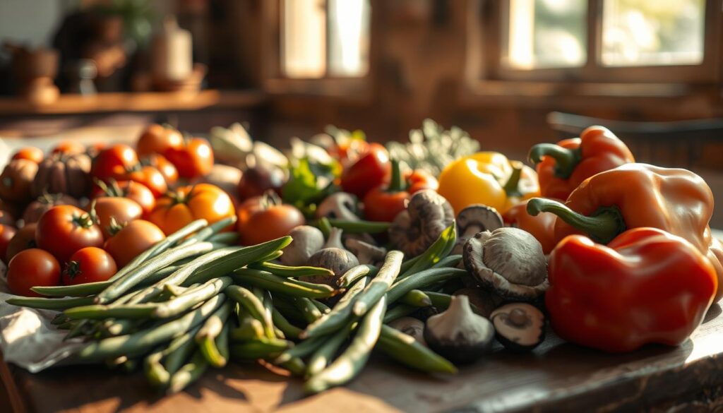 regionale Zutaten für Veggie-Gerichte regionale Zutaten für Veggie-Gerichte